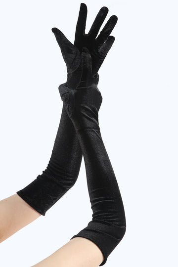 Gants de fête noirs des années 1920